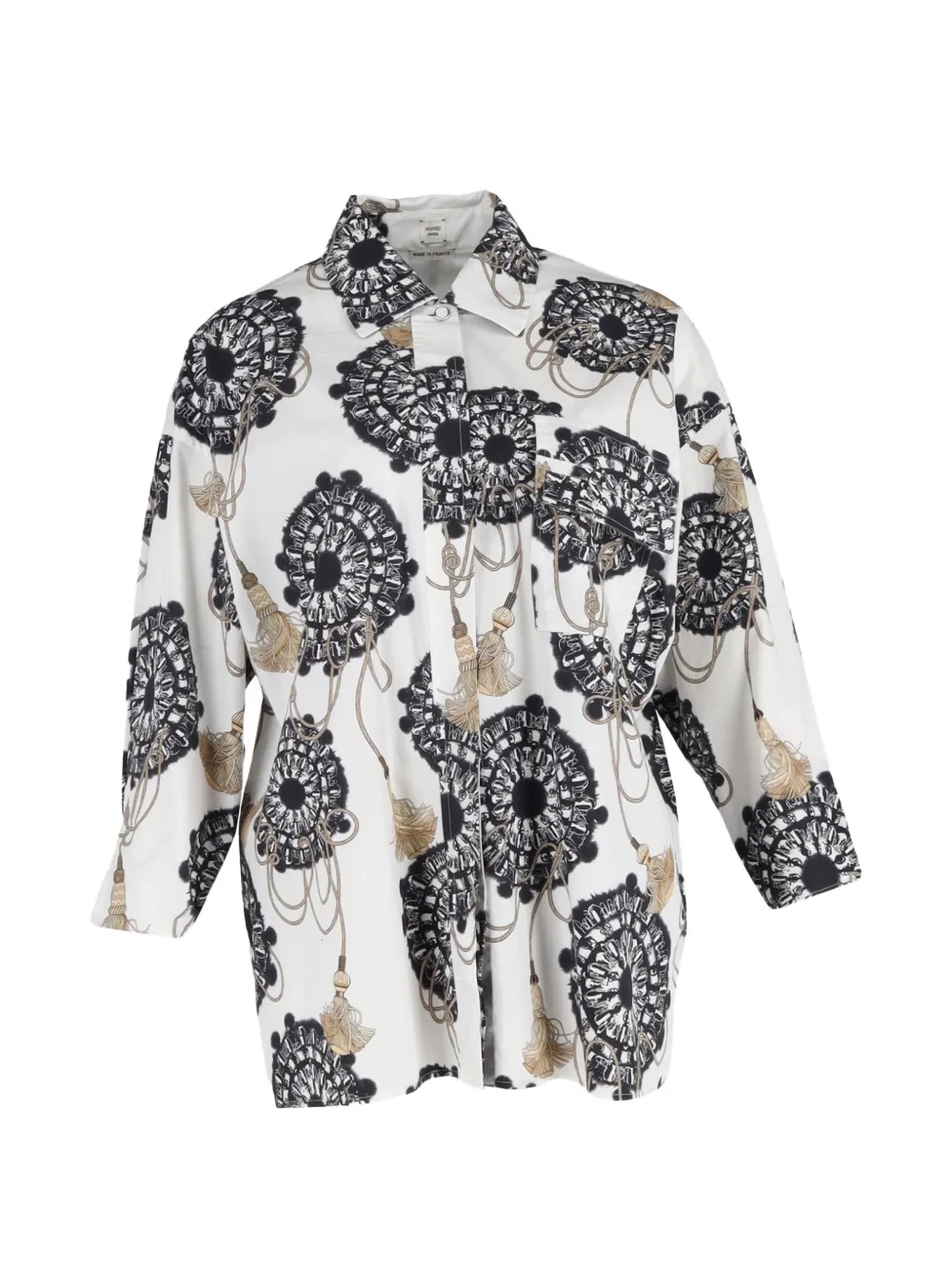 Hermès Pre-Owned printed shirt - Bianco