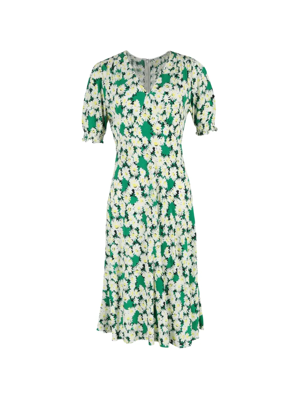 Diane Von Furstenberg Vintage daisy-print midi dress - Green