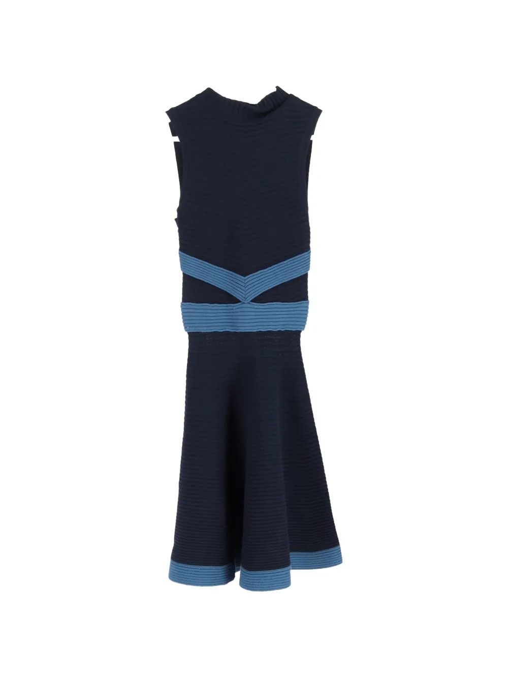 Fendi Pre-Owned knitted sleeveless mini dress - Blu