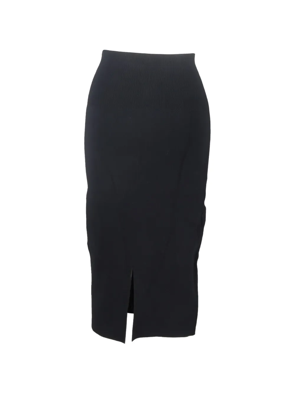 Victoria Beckham slit midi skirt - Zwart