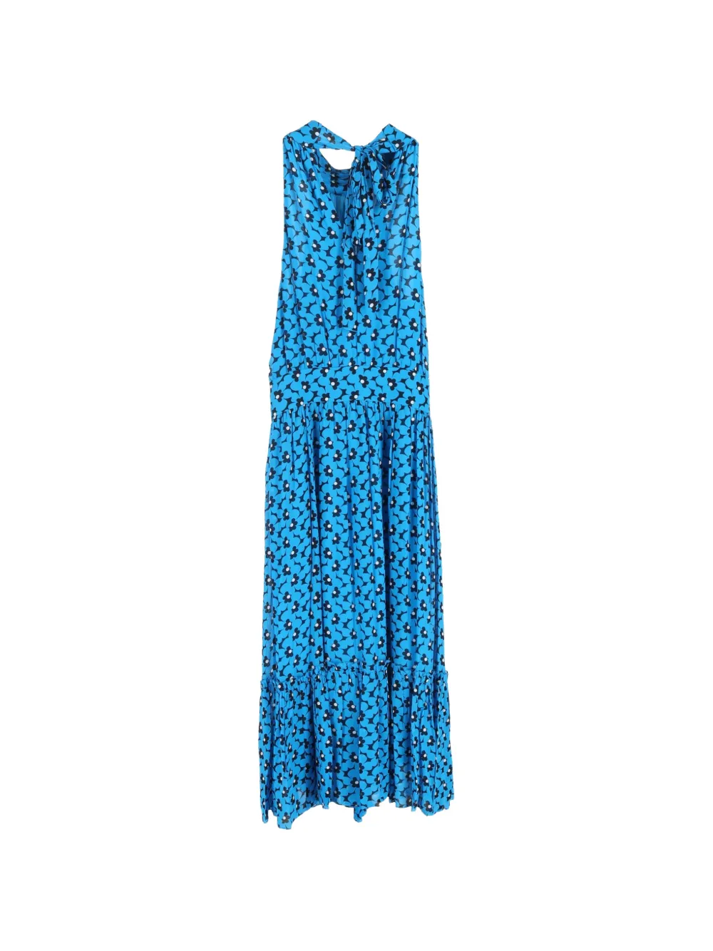 Michael Kors Vintage floral-printed halter-neck maxi dress - Blauw