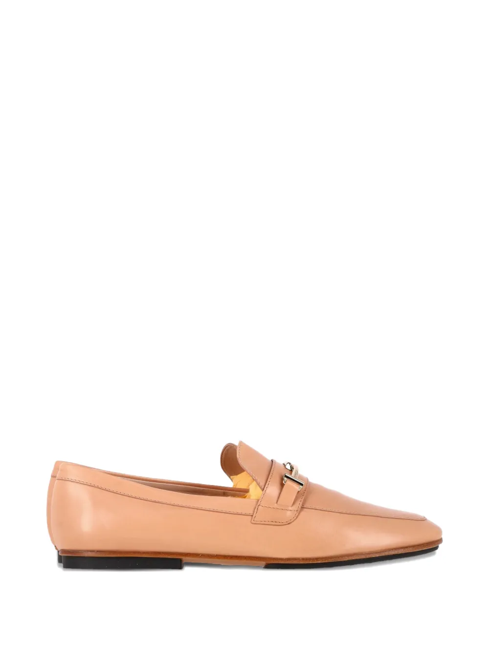 Tod's Vintage Double-T leather loafers - Toni neutri