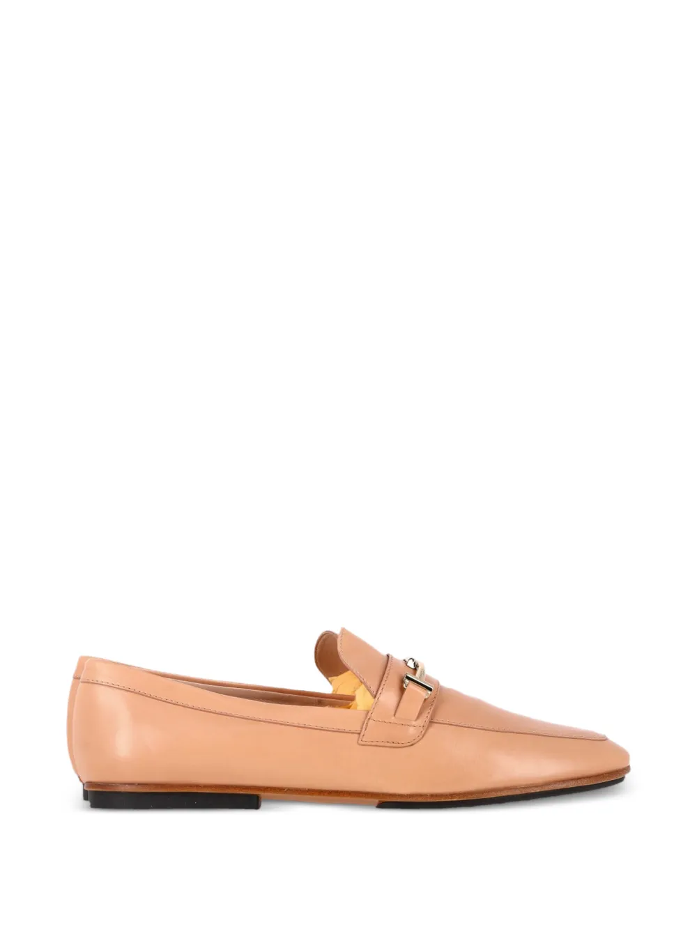 Tod's Vintage Double-T leather loafers - Toni neutri
