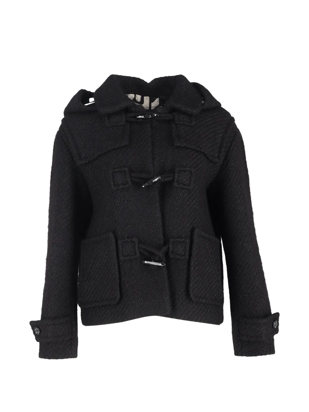 CHANEL Pre-Owned tweed hooded jacket - Schwarz