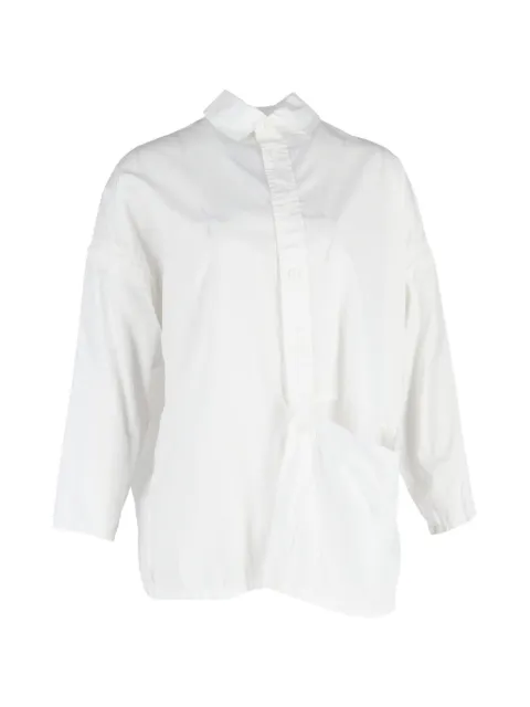 Yohji Yamamoto Pre-Owned camisa manga larga con botones