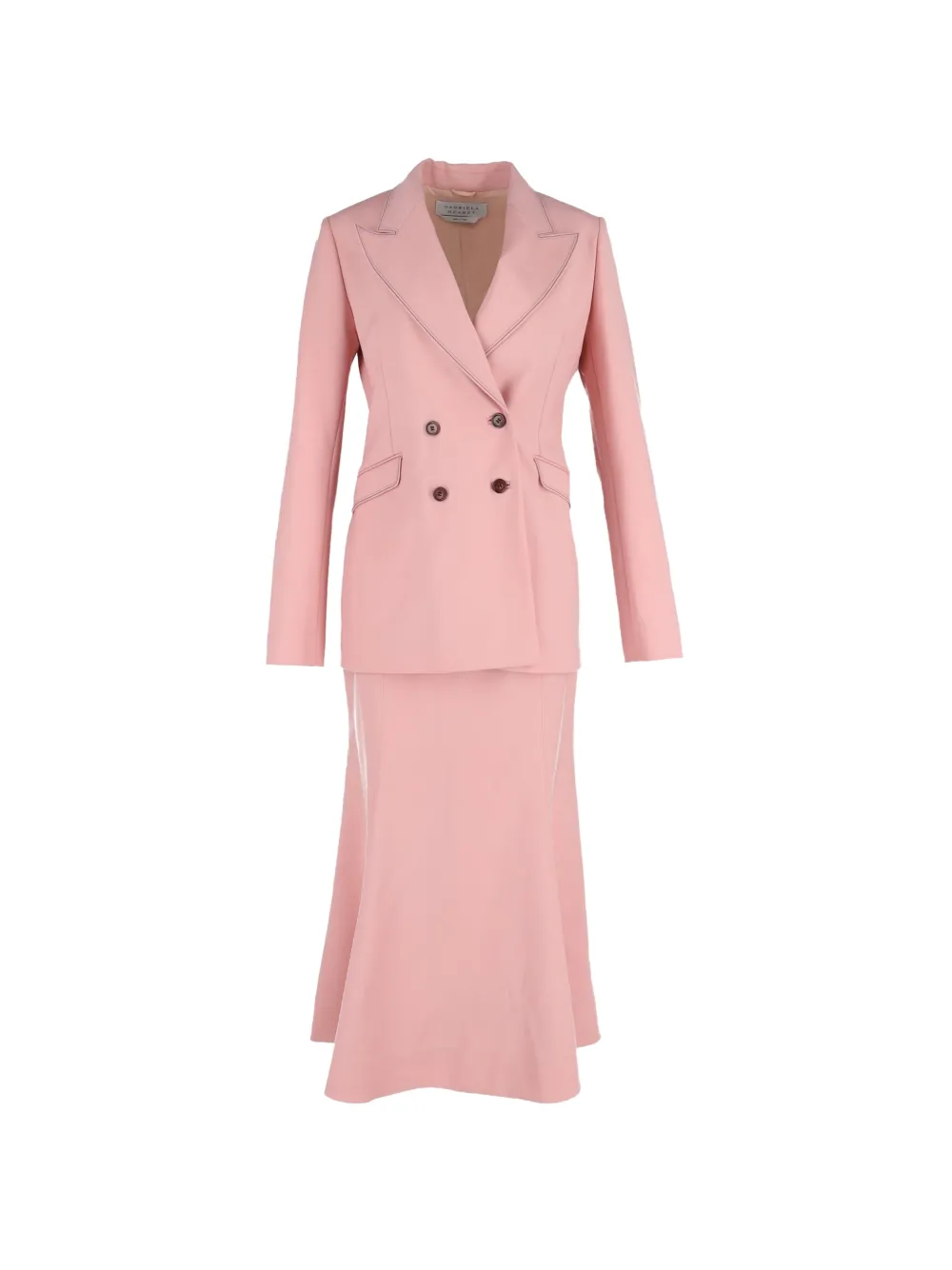 Gabriela Hearst double-breasted skirt suit - Rosa