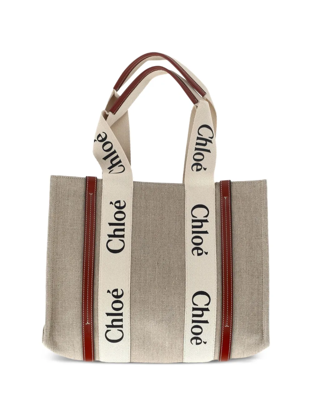 Chloé Vintage medium Woody tote bag - Toni neutri