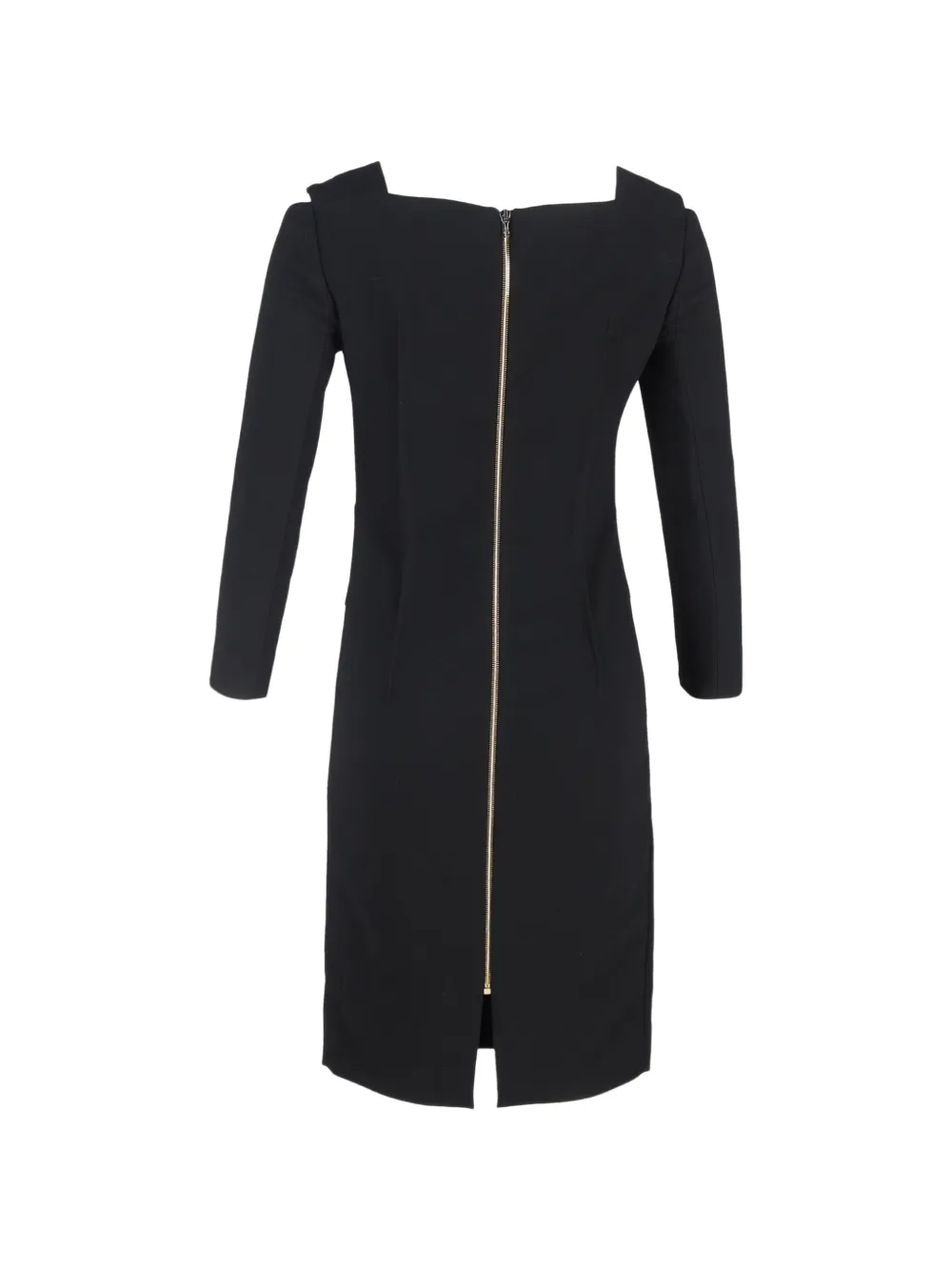Roland Mouret midi square-neck dress - Zwart