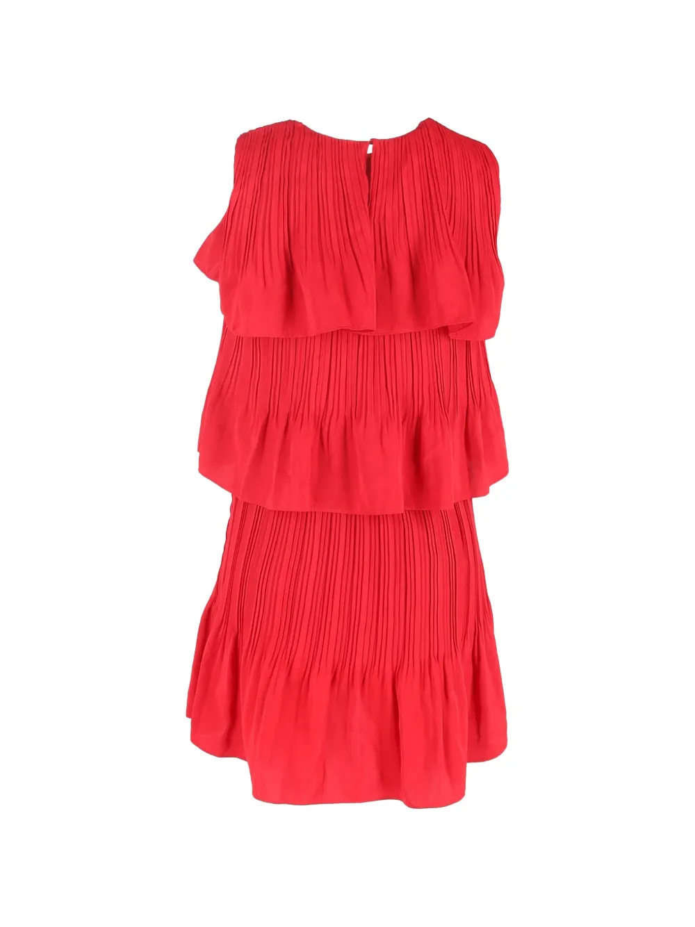 Maje Rockano tiered pleated dress - Rood