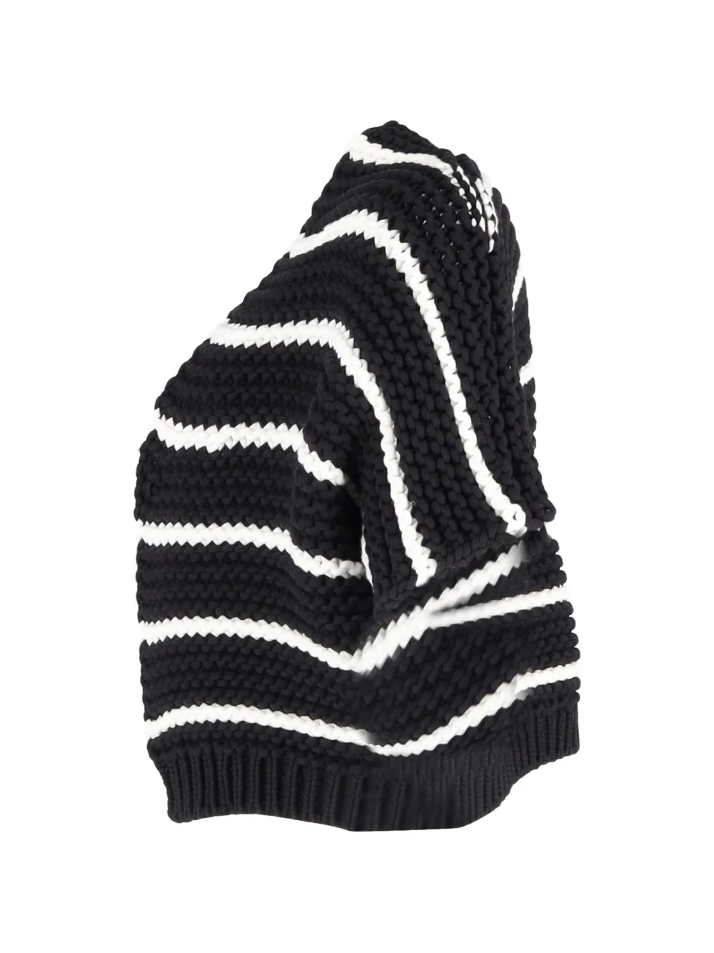 Striped Open Cardigan