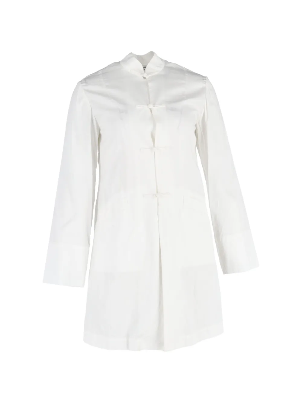 Comme Des Garçons Pre-Owned mandarin-style mini dress - Bianco