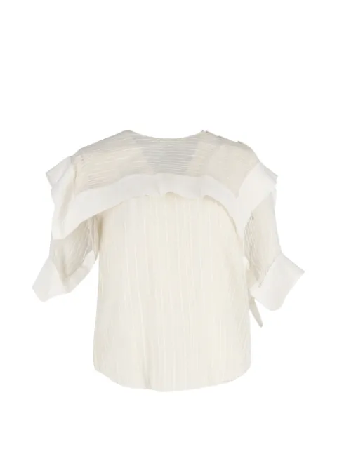 Chloé Vintage overlay striped blouse