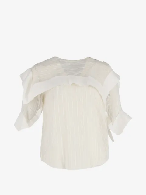 Chloé Vintage overlay striped blouse
