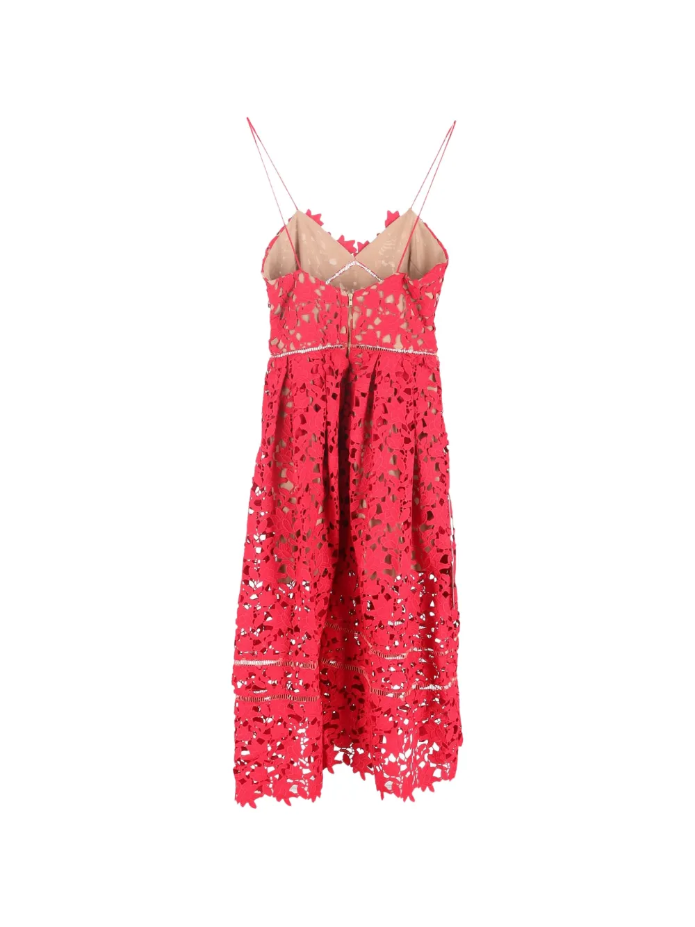 Self-Portrait Azalea lace midi dress - Rood