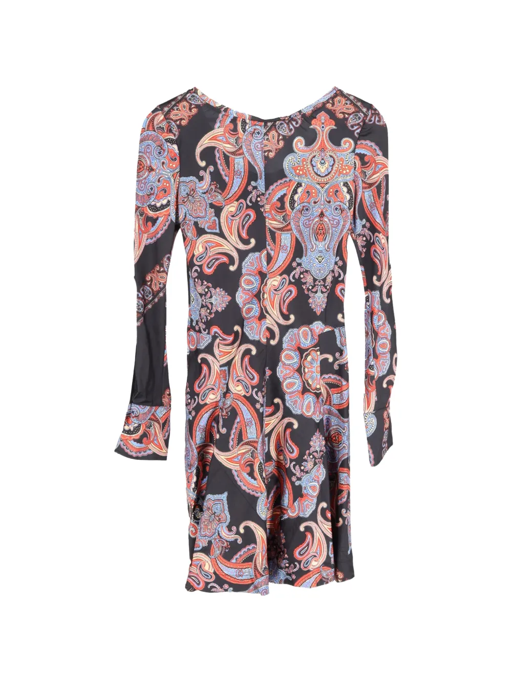 Chlo&eacute; Vintage paisley-print button dress - Zwart
