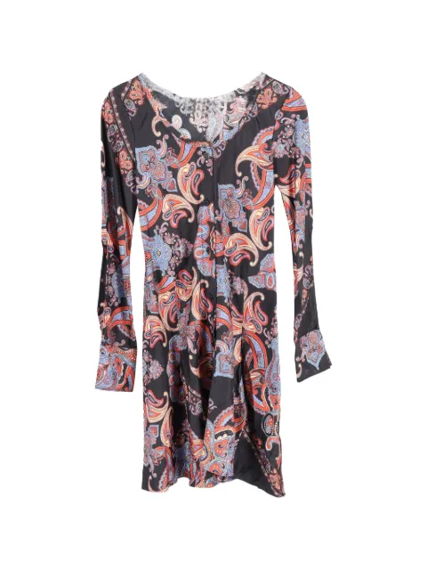 Chloé Vintage paisley-print button dress