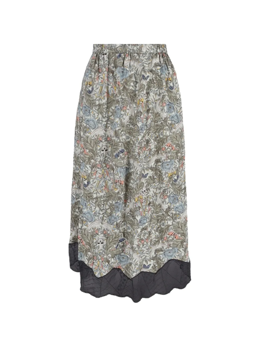 Zadig&Voltaire floral-print lace skirt - Toni neutri