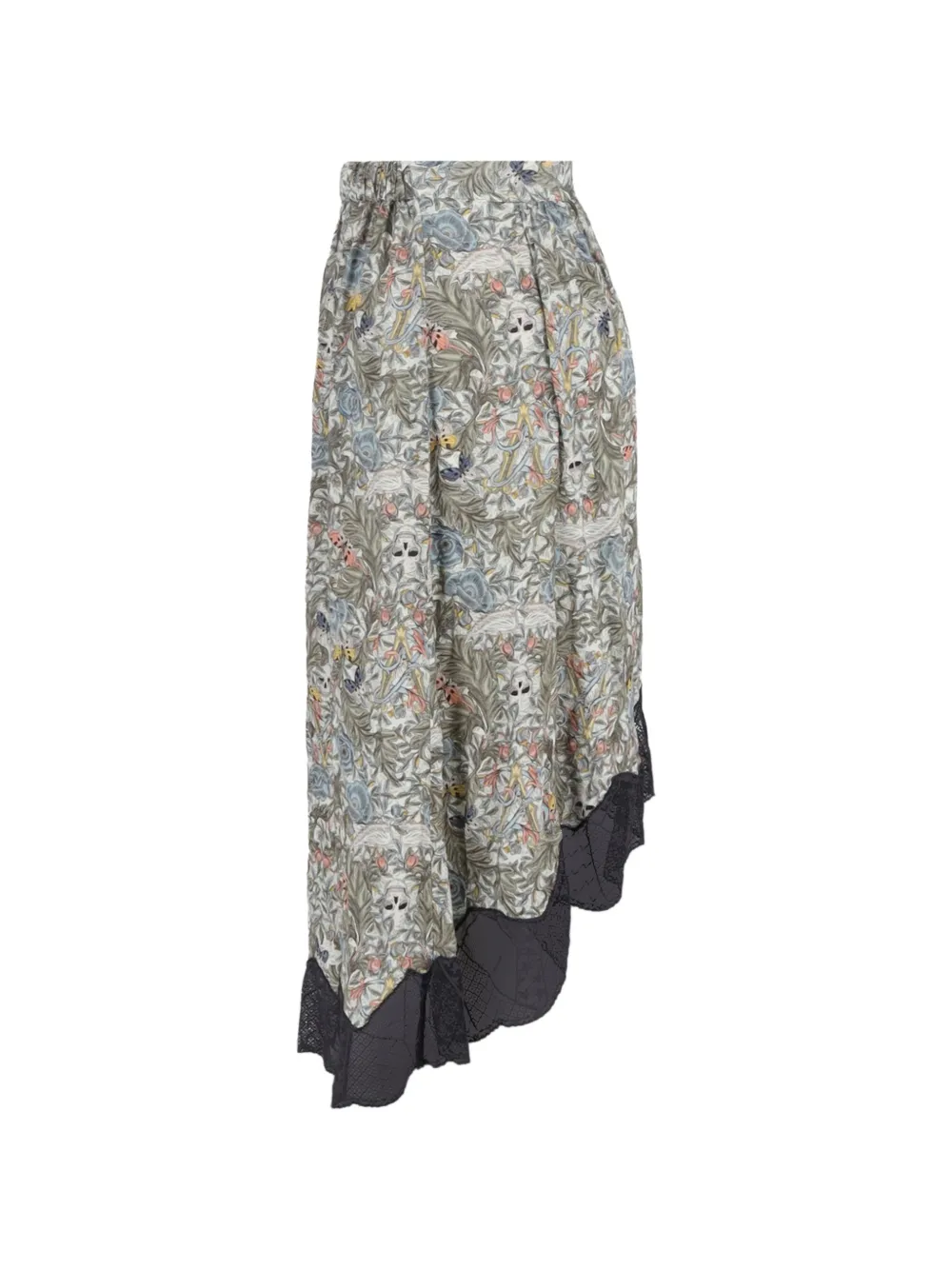 Zadig&Voltaire floral-print lace skirt - Beige