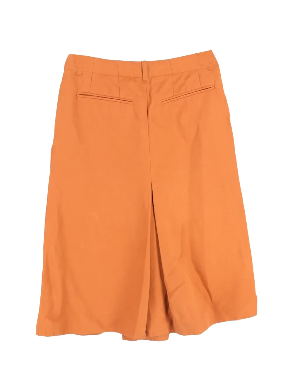 Dries Van Noten Pre-Owned pleated midi skirt - Oranje