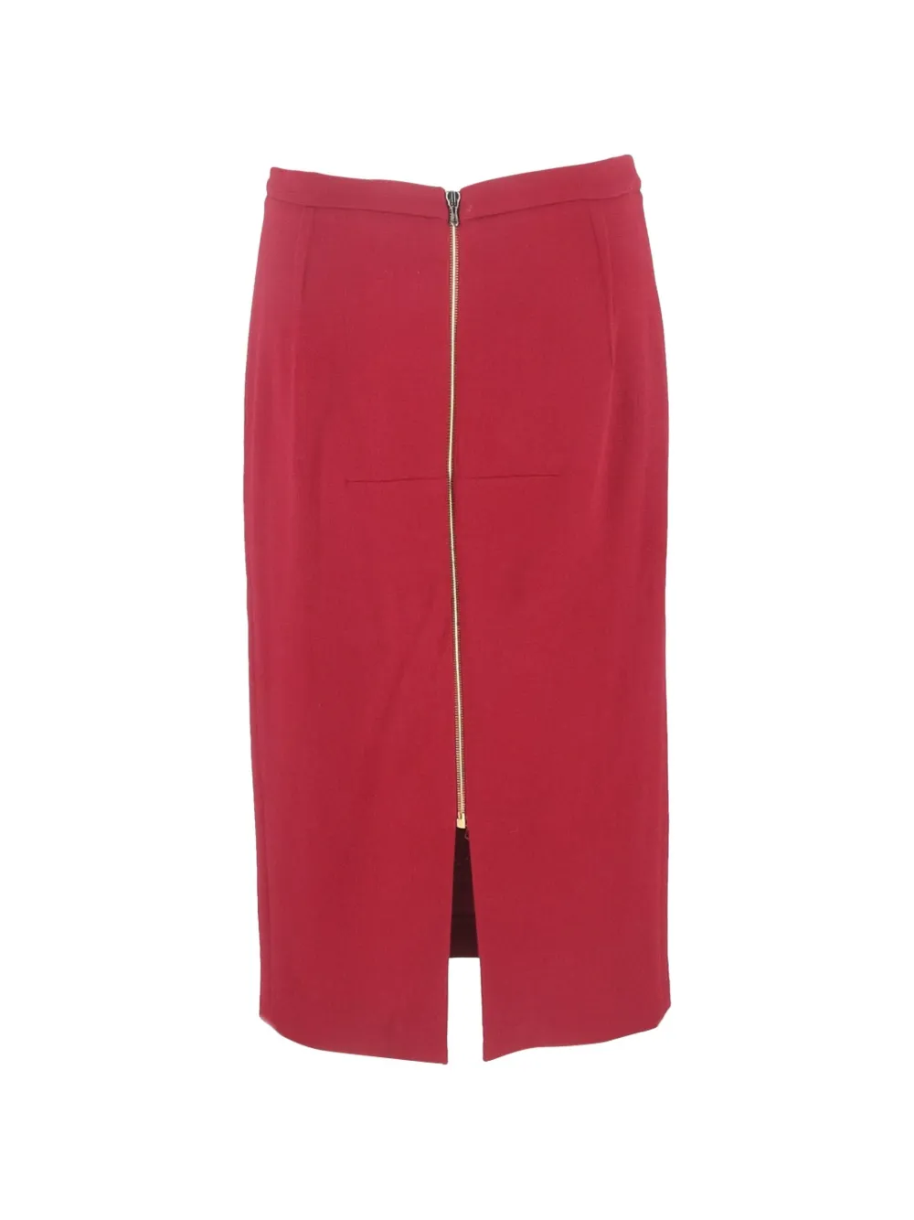  Roland Mouret Zipped Midi Pencil Skirt - Red 