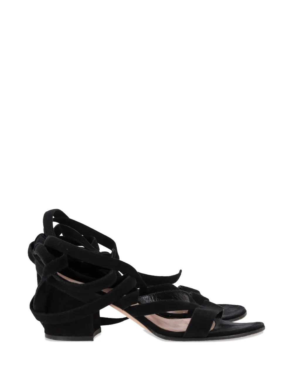 Gianvito Rossi wrap-around ankle-tie sandals - Nero