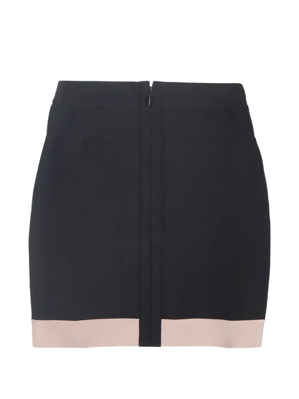 Herve Leger zip-fastening mini skirt - Zwart