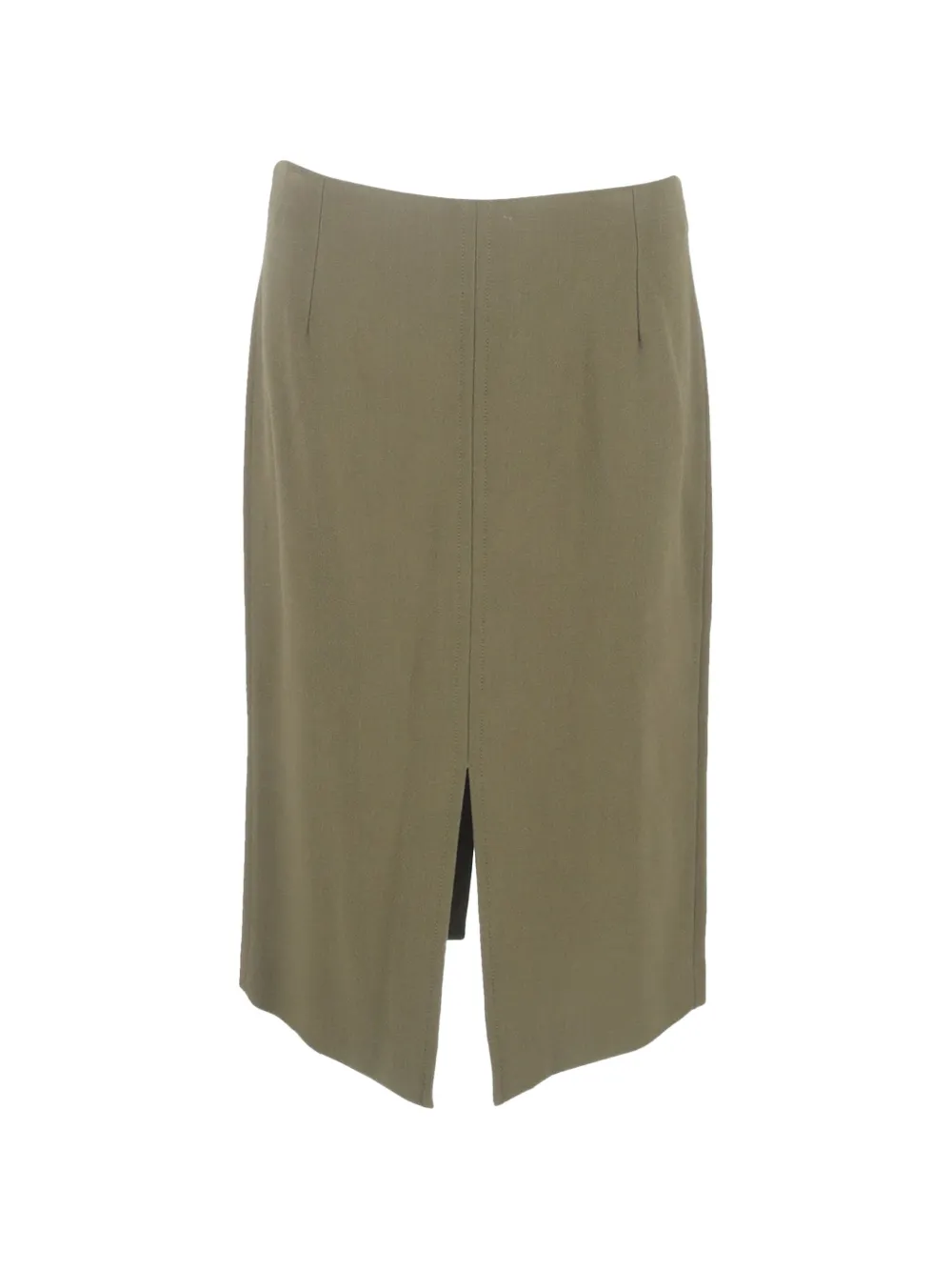 Roland Mouret slit midi skirt - Verde