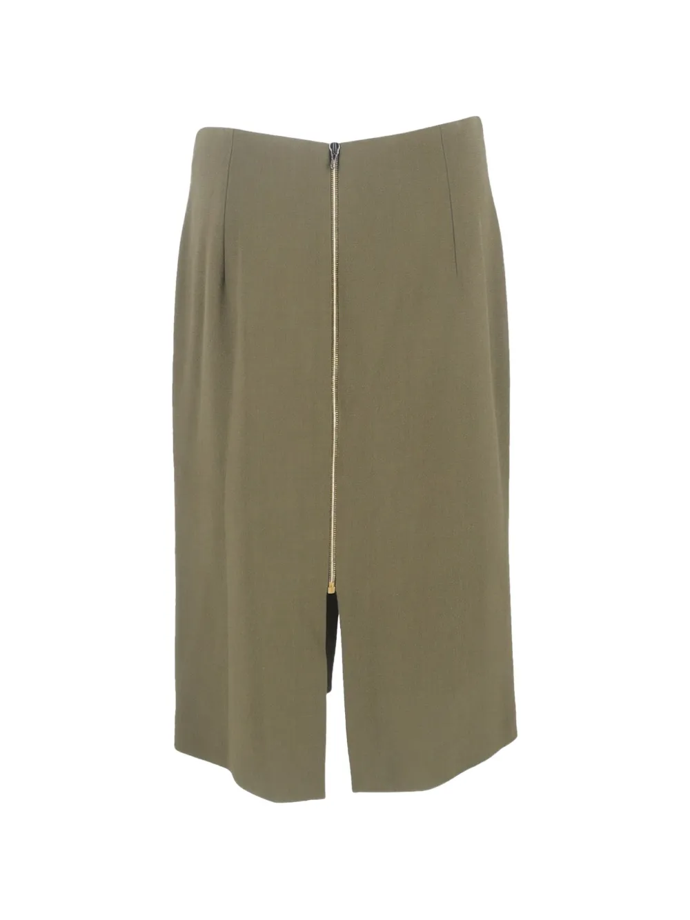 Roland Mouret slit midi skirt - Groen