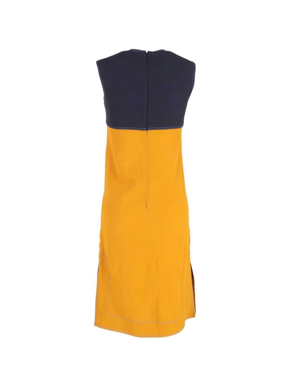Marni Pre-Owned double-face crepe mini dress - Geel