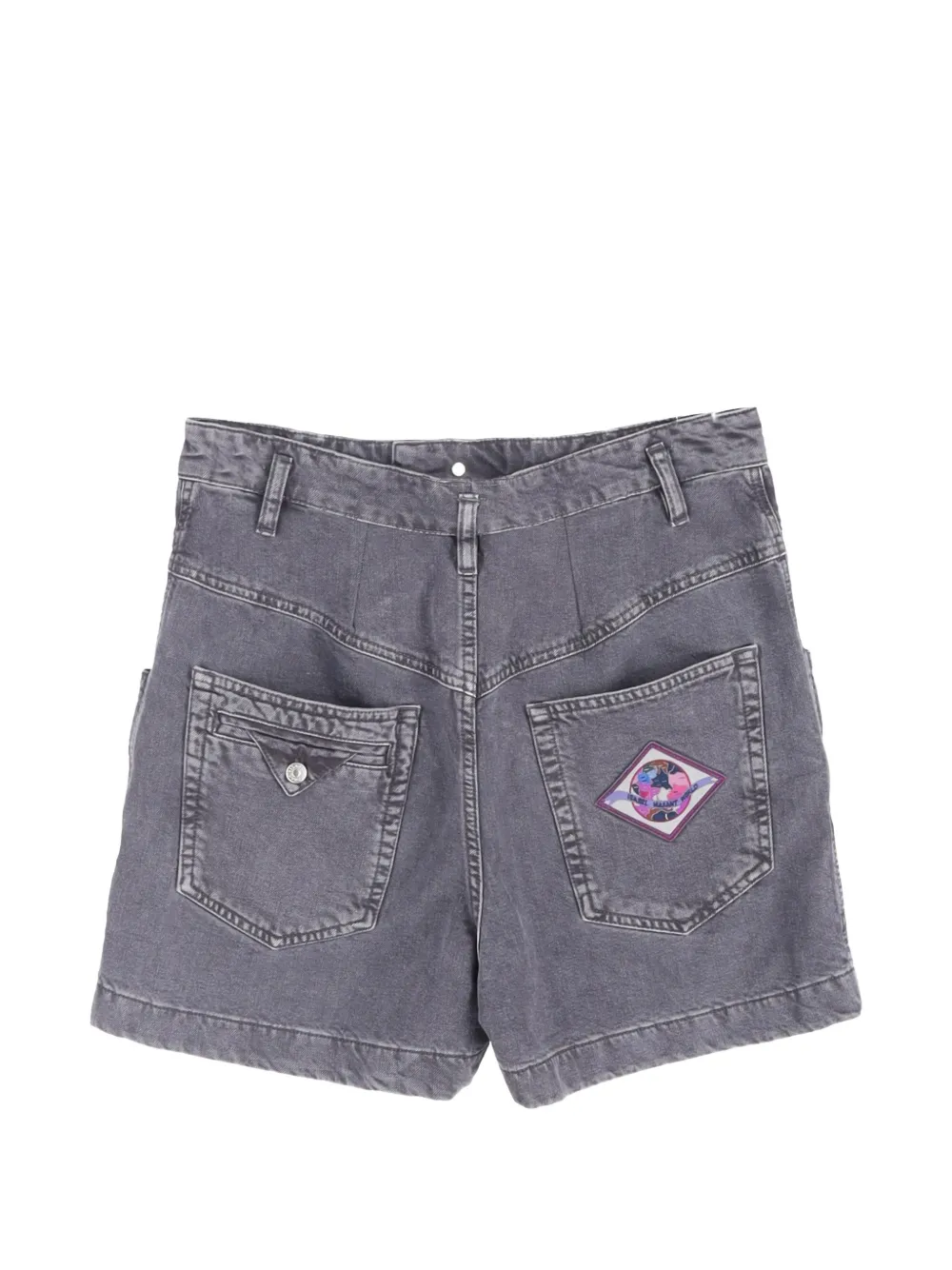 Isabel Marant Vintage high-waisted denim shorts - Grijs