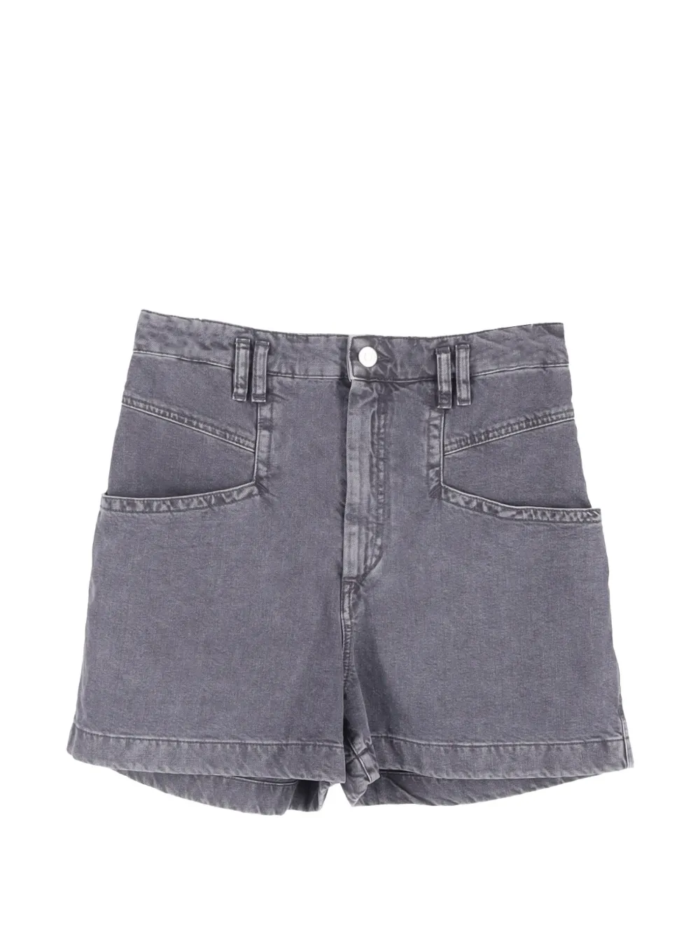 Isabel Marant Vintage short en jean à taille haute - Gris
