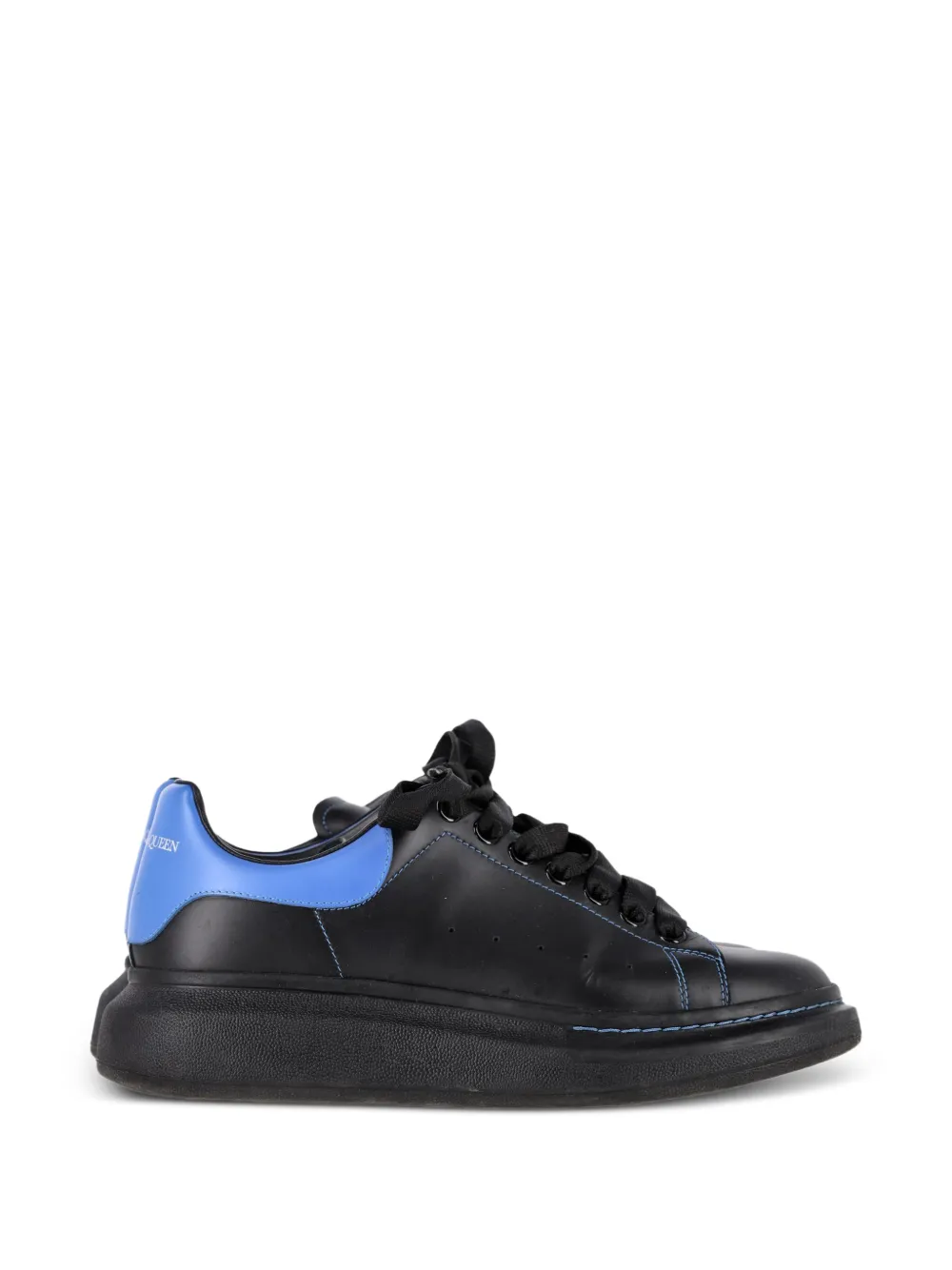 Alexander McQueen Pre-Owned logo-detail leather sneakers – Black