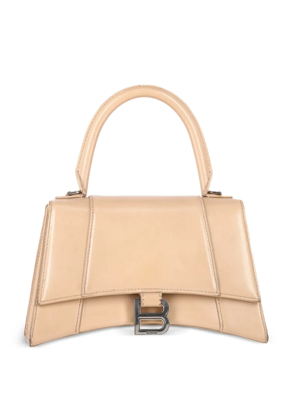 Balenciaga Pre-Owned small Hourglass leather handbag - Toni neutri