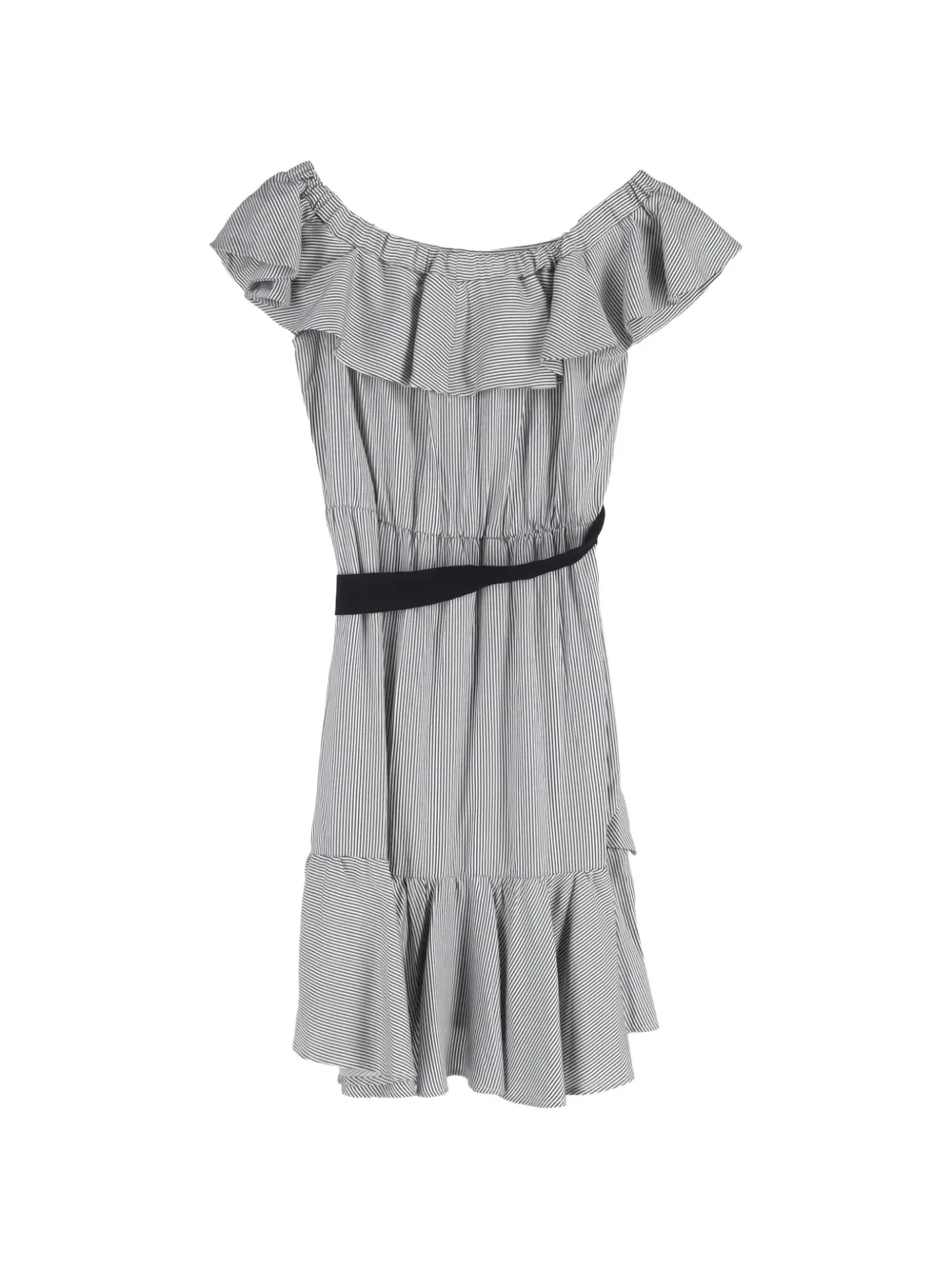 Maje Rigate mini dress - Grijs