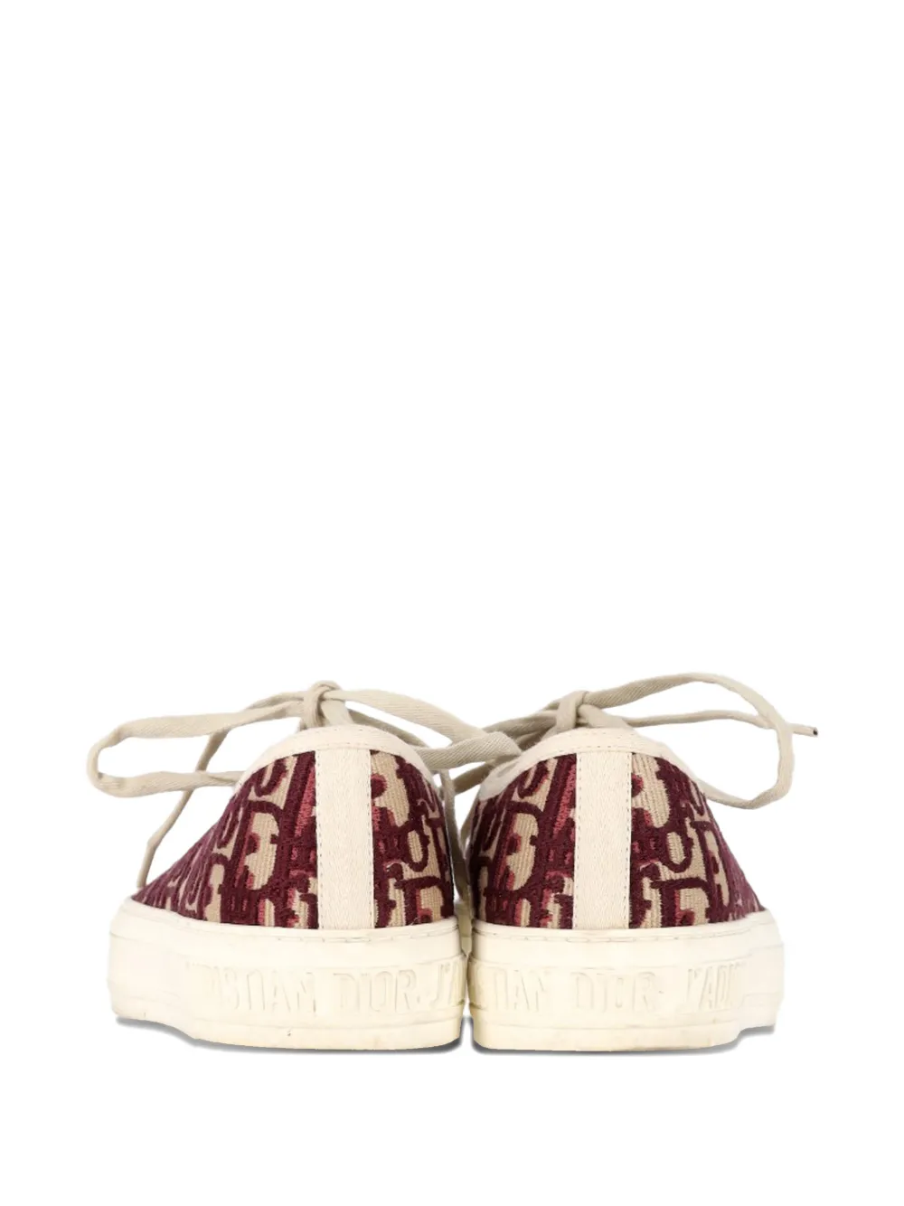 Christian Dior Pre-Owned Walk'n'Dior oblique low top sneakers - Rood