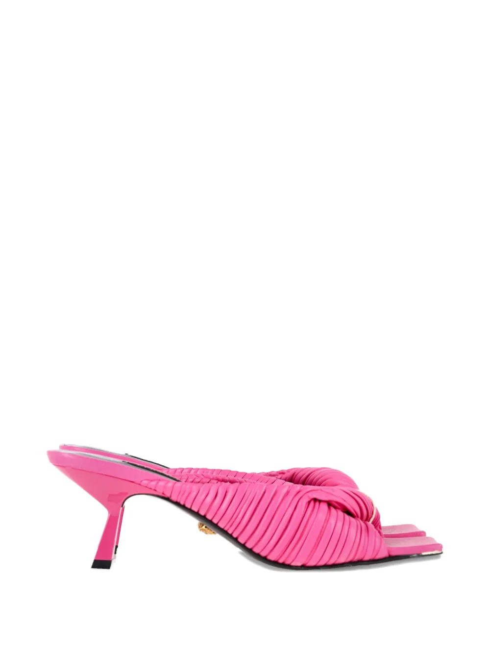 Versace Pre-Owned textured twist-strap sandals - Rosa