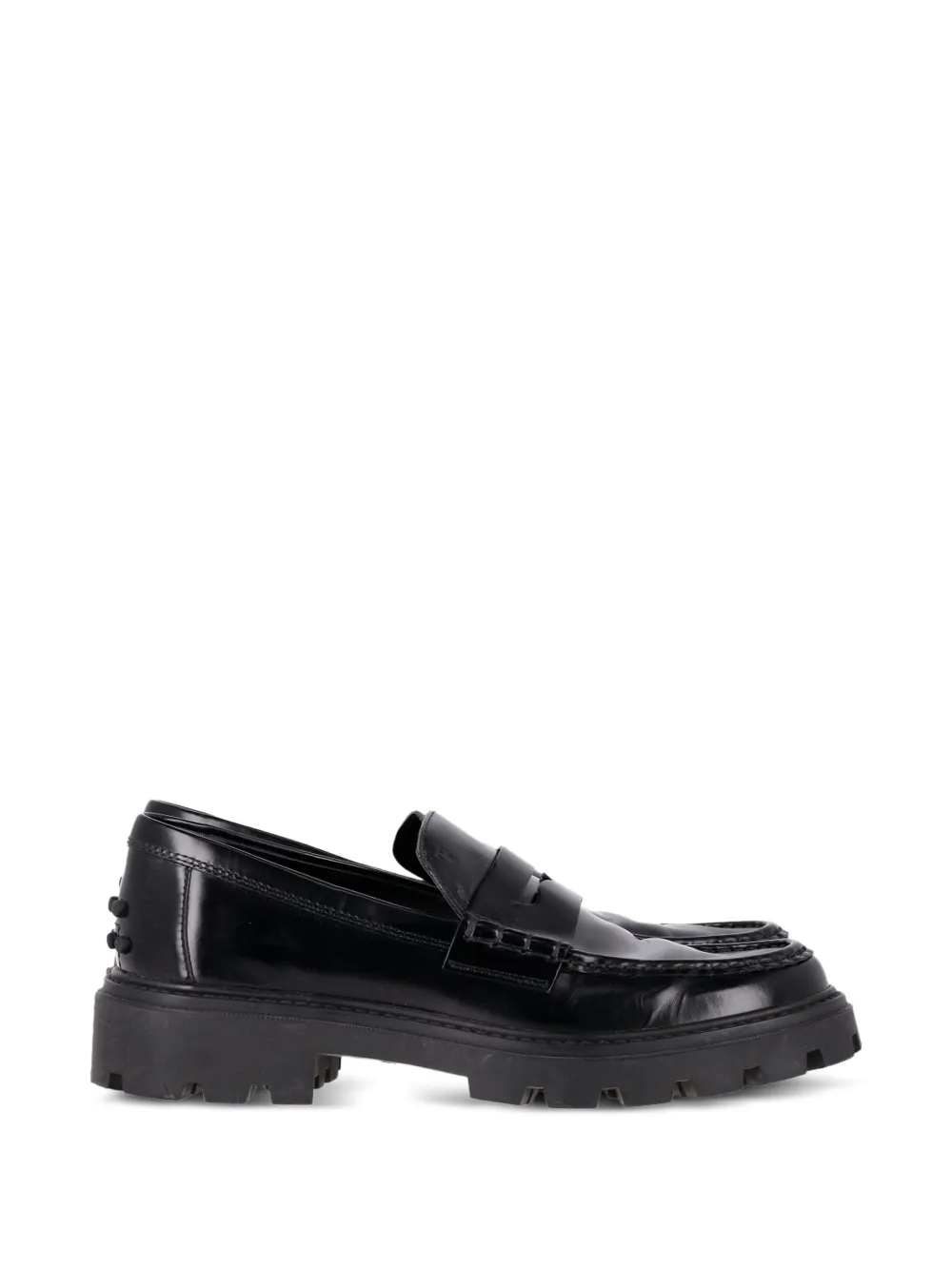 Tod's Vintage chunky leather loafers - Nero