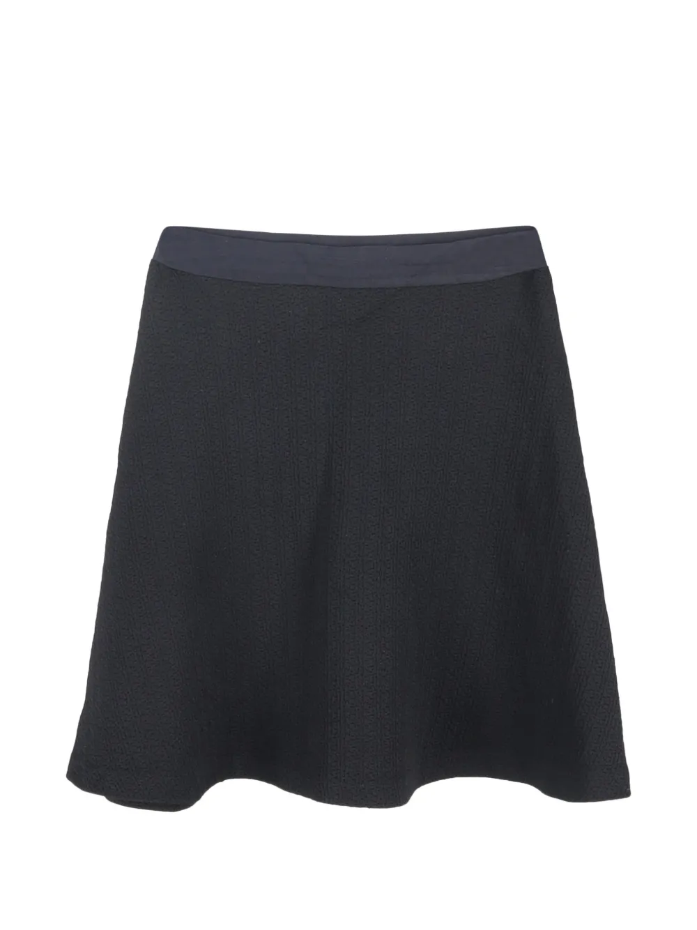 SANDRO textured A-line skirt - Nero