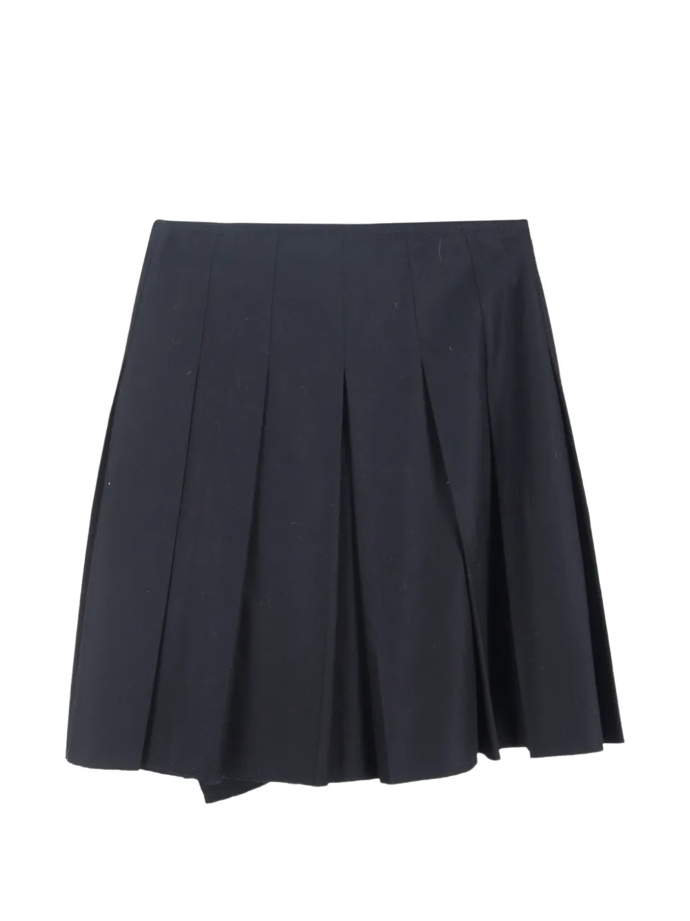 Miu Miu Pre-Owned pleated sailor mini skirt - Blu