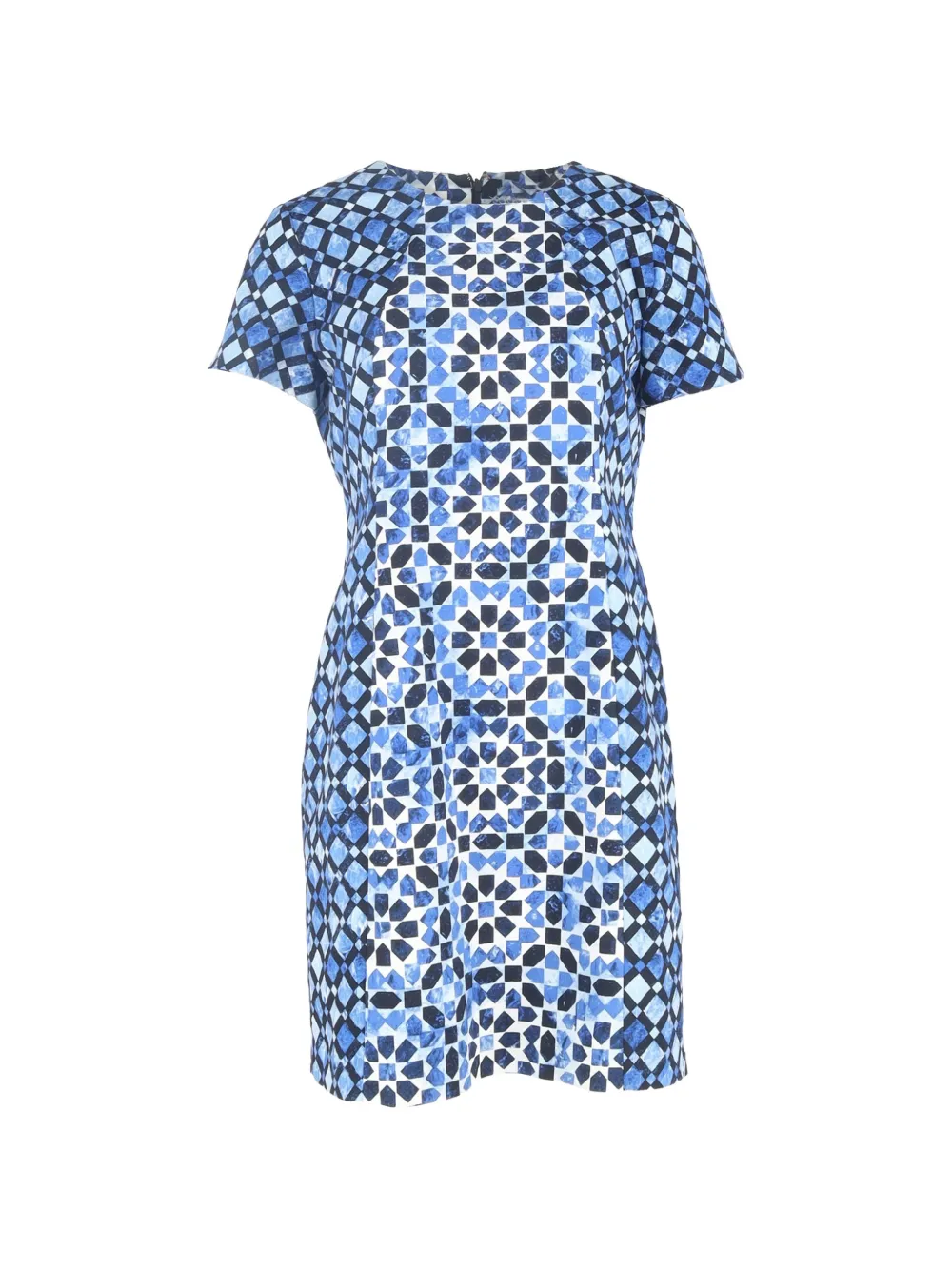 Michael Kors Vintage printed short-sleeve mini dress - Blu