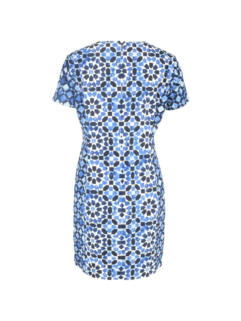 Michael Kors Vintage printed short-sleeve mini dress - Blauw