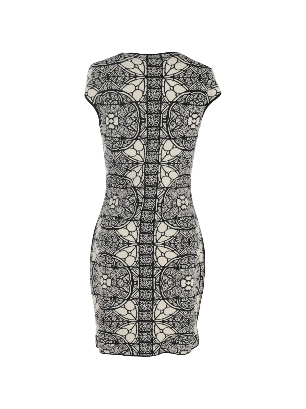 Alexander McQueen Pre-Owned printed short-sleeves mini dress - Zwart