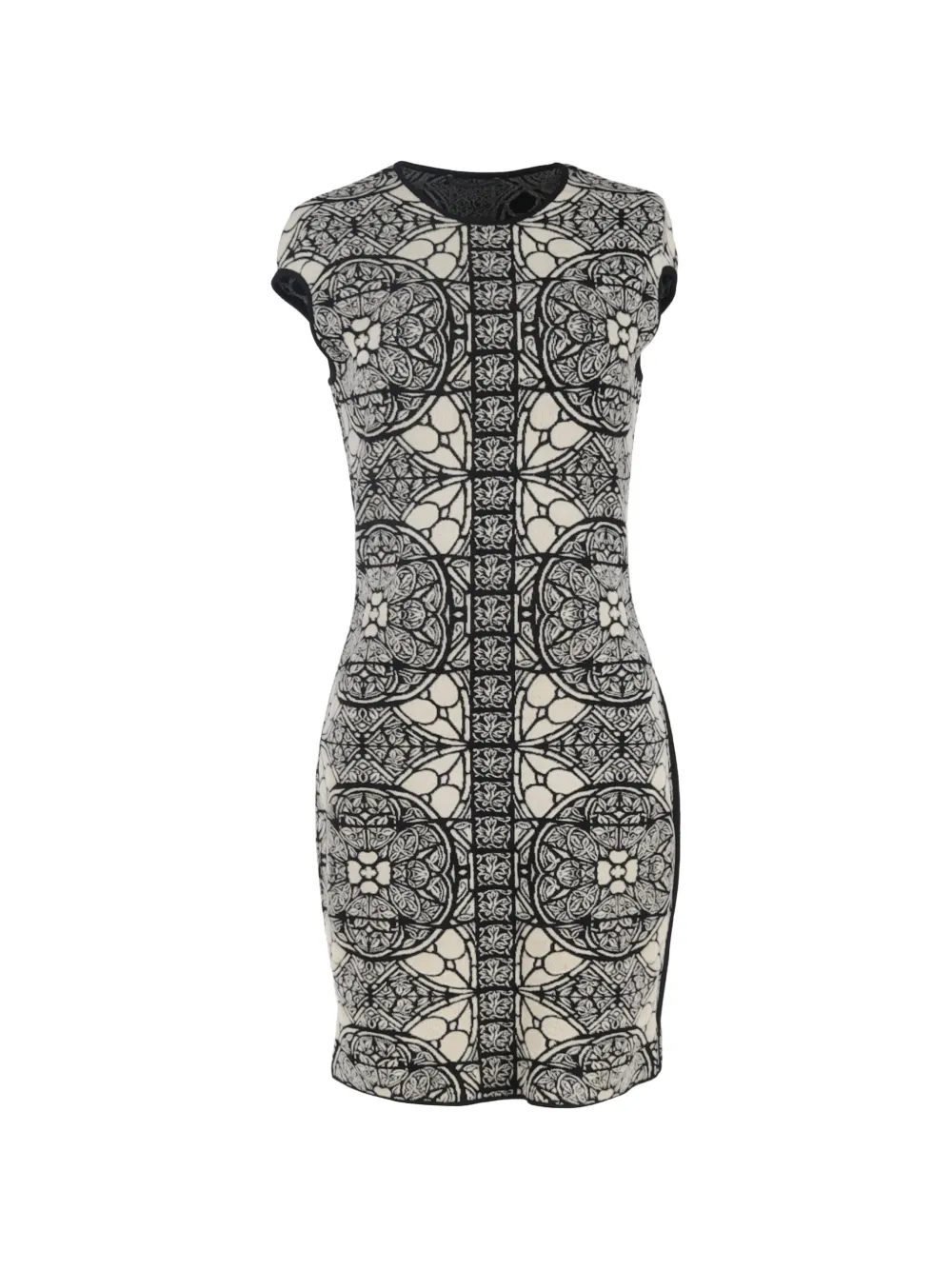 Alexander McQueen Pre-Owned printed short-sleeves mini dress - Nero