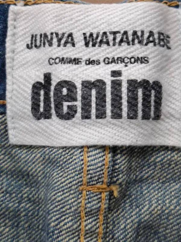 Junya Watanabe Comme Des Garçons Pre-Owned logo-patch Cotton Jeans