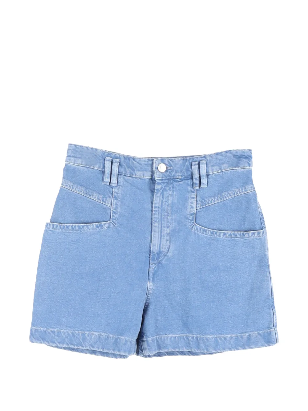 Isabel Marant Vintage high-waisted denim shorts - Blu