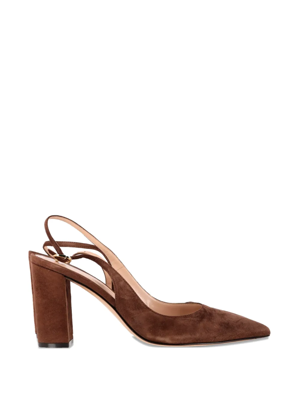 Gianvito Rossi pointed slingback pumps - Marrone