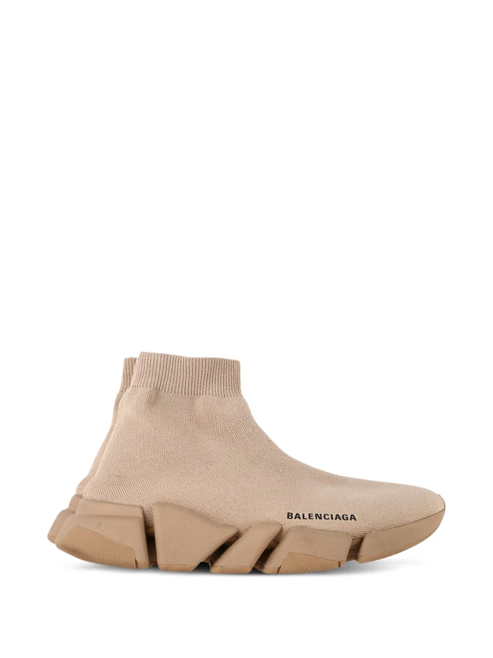 Balenciaga Pre-Owned Speed 2.0 knitted-sock logo-detail sneakers - Toni neutri