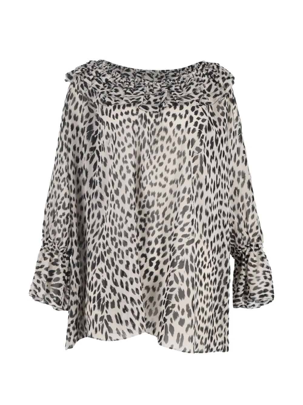 Temperley London printed silk blouse - Toni neutri