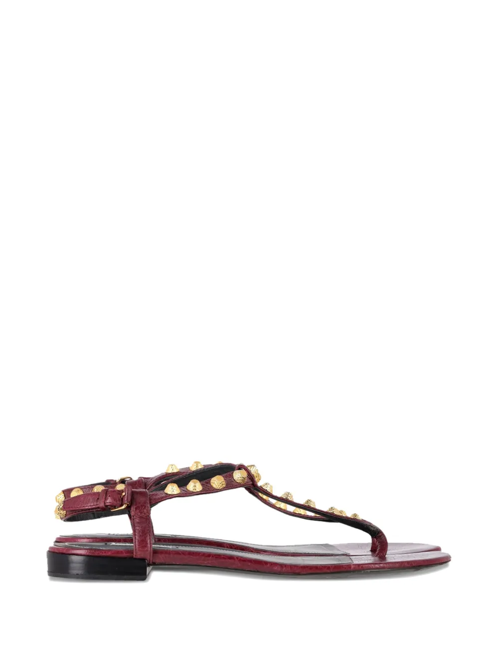 Balenciaga Pre-Owned Sandali infradito Arena con borchie - Rosso