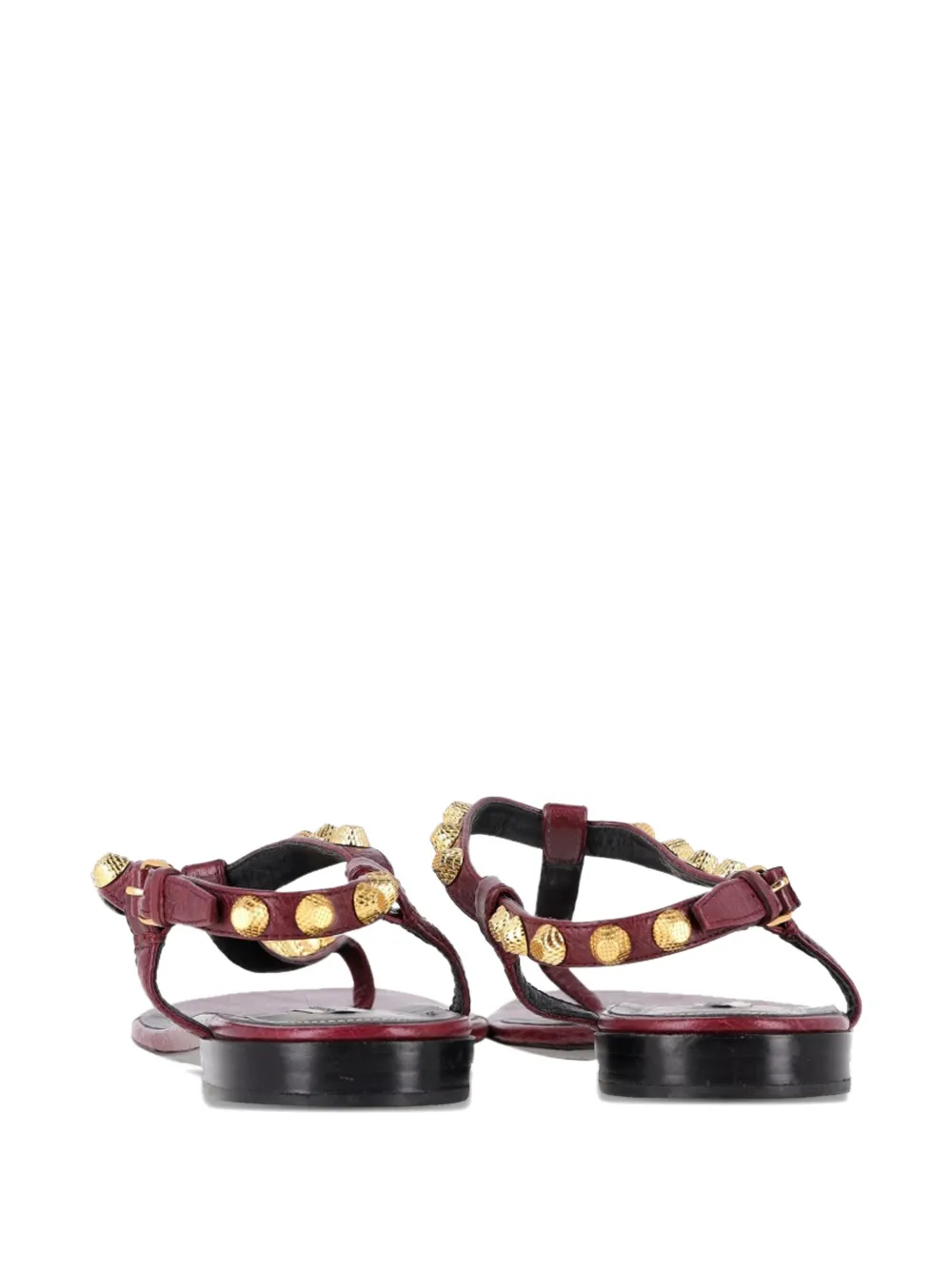 Balenciaga Pre-Owned Arena studded ankle-strap thong sandals - Rood